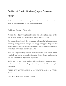 Red Boost Powder Reviews (Urgent Customer Report) 