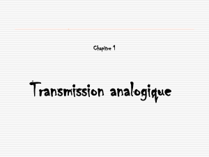 Transmission analogique