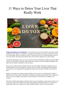 11 Ways to Detox Your Liver That Really Work