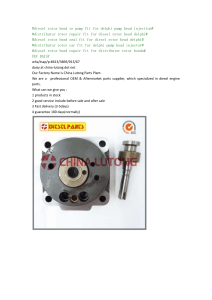 diesel rotor head ve pump fit for delphi pump head injection