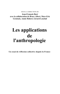 Les applications de l'anthropologie