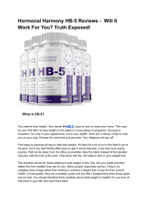 Hormonal Harmony HB-5 Reviews -  Will It Work For You? Truth Exposed!