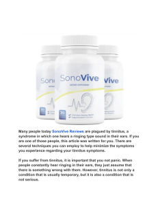 SonoVive Reviews - Does It Work? Urgent Research Report!