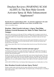 Drachen Reviews (WARNING SCAM ALERT) Is The Best Male Growth Activator Spray & Male Enhancement Supplement