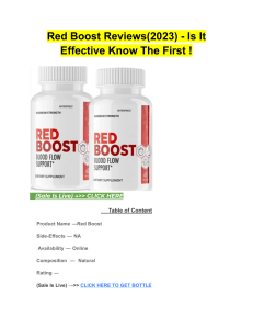 Red Boost Reviews(2023) - Is It Effective Know The First !