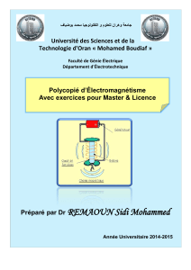 cours electromagnetisme