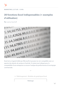 20 fonctions Excel indispensables (+ exemples d'utilisation)