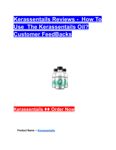 Kerassentails Reviews - How To Use The Kerassentails Oil? Customer FeedBacks