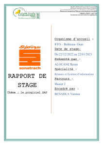 Rapport Stage Alouane Ikram