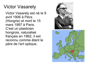 Vasarely biographie et oeuvres arts visuels CE2 CM1