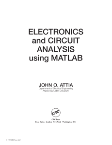 Jamal T. Manassah - Electronics and Circuit Analysis Using MATLAB-CRC Press (1999)
