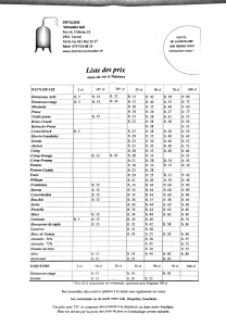Distillerie Schneider - Liste produits et prix