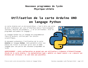 programmer carte arduino langage python