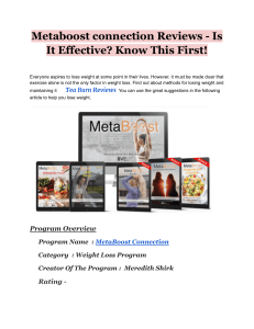 Metaboost connection Reviews - Is It Effective  Know This First!