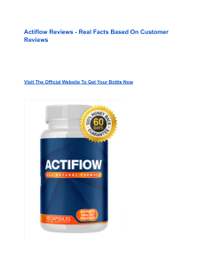 Actiflow Reviews - Real Facts Based On Customer Reviews