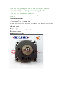 rotor head injection pump diesel wholesale price