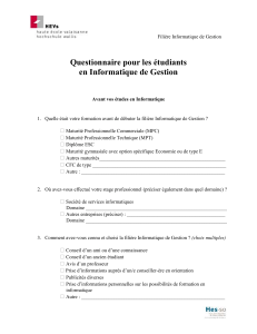 Annexe 8 Questionnaire tudiants info