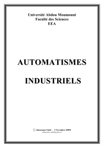 EEA602 - Automatismes industriels Cours Partie 1