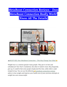 MetaBoost Connection Reviews - Does MetaBoost Connection Really Work  [Know All The Details]