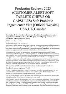 Prodentim Reviews 2023 (CUSTOMER ALERT SOFT TABLETS CHEWS OR CAPSULES) Safe Probiotic Ingredients Visit [Official Website] USA UK Canada