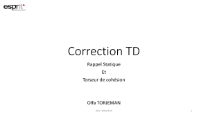 Correction TD statique