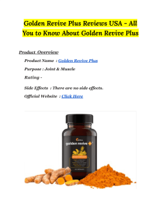 Golden Revive Plus Reviews USA - All You to Know About Golden Revive Plus