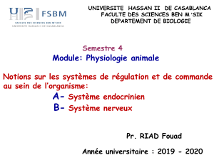 Cours d'endocrinologie S4,RIAD