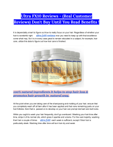 Ultra FX10 Reviews - (Real Customer Reviews) Don't Buy Until You Read Benefits