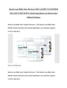 Ikaria Lean Belly Juice Reviews (2023 ALERT! CUSTOMER NEGATIVE REVIEWS) Check Ingredients on (Ikaria Juice Official Website)