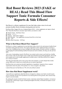 Red Boost Reviews 2023 (FAKE or REAL) Read This Blood Flow Support Tonic Formula Consumer Reports  Side Effects