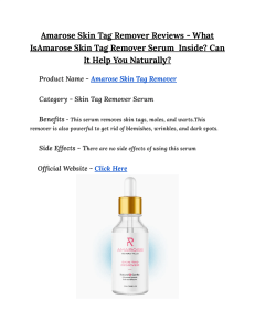 Amarose Skin Tag Remover Reviews - What IsAmarose Skin Tag Remover Serum Inside  Can It Help You Naturally