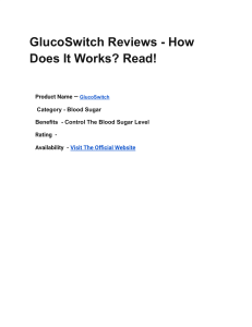 GlucoSwitch Reviews - How Does It Works  Read!