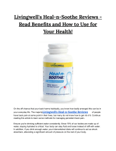 Livingwell's Heal-n-Soothe Reviews - Read Benefits and How to Use for Your Health!
