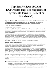 TupiTea Reviews (SCAM EXPOSED) Tupi Tea Supplement Ingredients Powder (Benefit or Drawback)