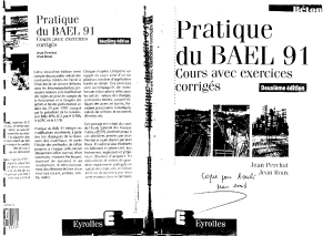 Pratique du BAEL 91 - 2e Edition (Jean PERCHAT)