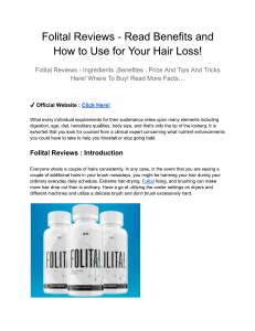 Folital Reviews - Read Benefits and How to Use for Your Hair Loss!