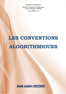 Convention Algorithmique AS 2022-2023