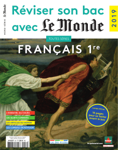 Reviser son bac avec Le Monde FRANcAIS 1re