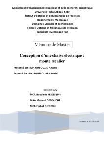 Conception d une chaise electrique monte