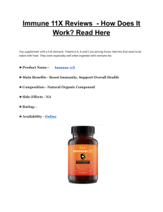 Immune 11X Reviews - How Does It Work  Read Here