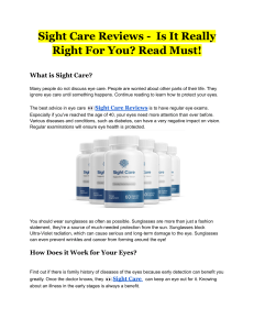Sight Care Reviews - Is It Really Right For You  Read Must!