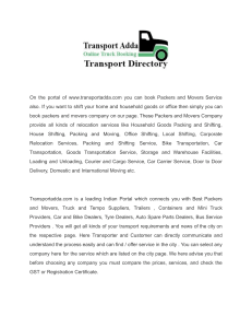 Transport Adda - Leading Indian Portal which connects you with Best Packers and Movers