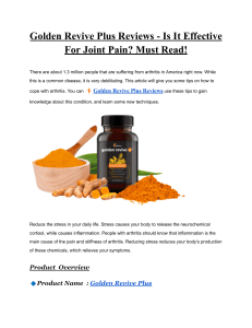 Golden Revive Plus Reviews - Is It Effective For Joint Pain  Must Read!