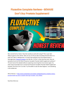 Fluxactive Complete Reviews