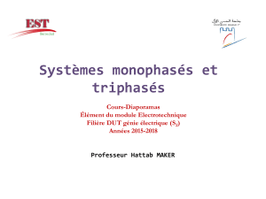 Systèmes monophasés et triphasés