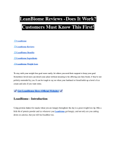 LeanBiome Reviews