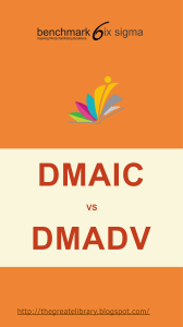 DMAIC vs DMADV By https://thegreatelibrary.blogspot.com/