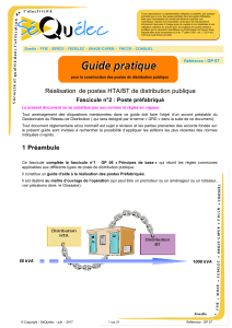 Guide pratique : Postes HTA/BT de distribution publique