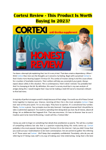  Cortexi Review - This Product Is Worth Buying In 2023?