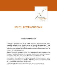 YOUTH AFTERNOON TALK
